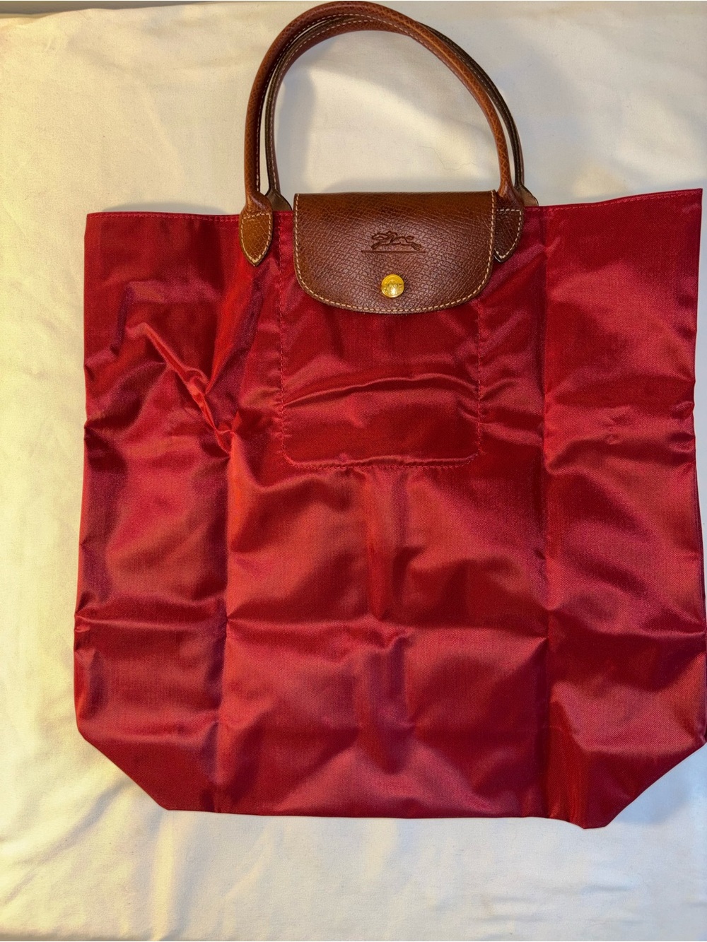Longchamp Pliages SM Tote in Berry NWT
